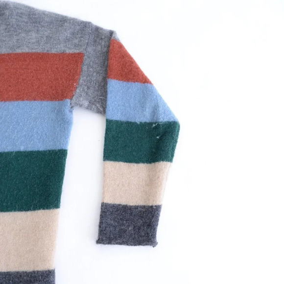 Part Two 35% Wool 33% Mohair Knit Grey, Red, Blue, Crewneck Sweater M - Picture 6 of 13